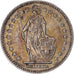 Switzerland, Franc, 1940, Bern, AU(55-58), Silver, KM:24