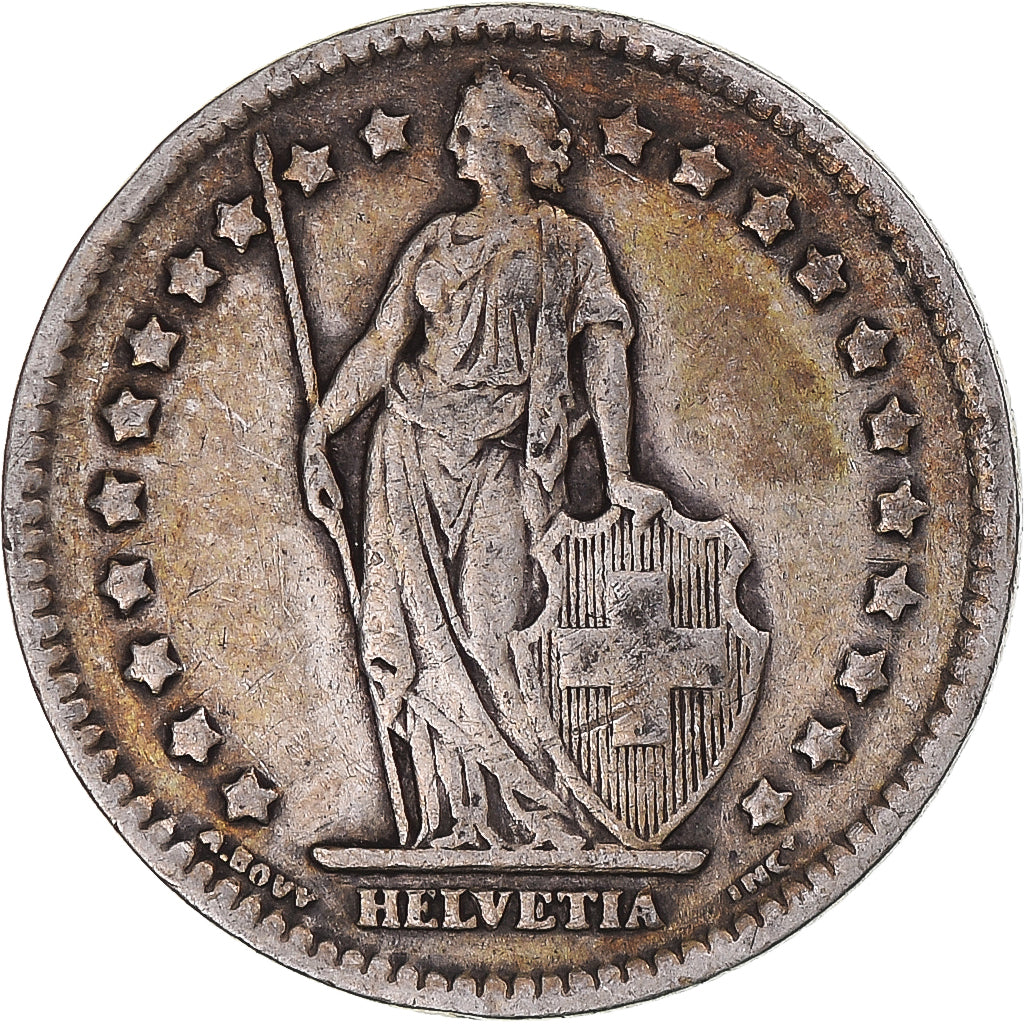 Coin, Switzerland, Franc, 1921, Bern, EF(40-45), Silver, KM:24
