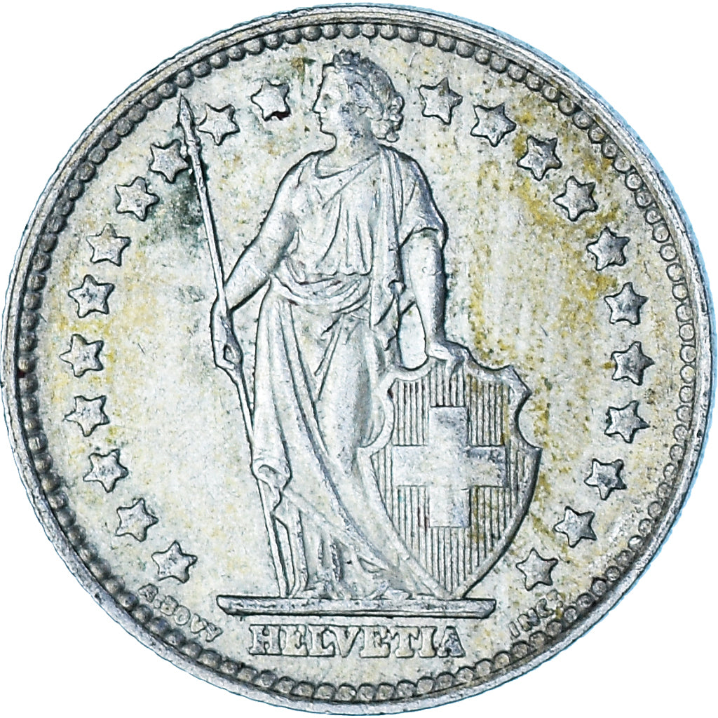 Coin, Switzerland, Franc, 1946, Bern, EF(40-45), Silver, KM:24
