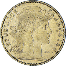 Moeda, França, Marianne, 10 Francs, 1900, Paris, VF(30-35), Dourado, KM:846
