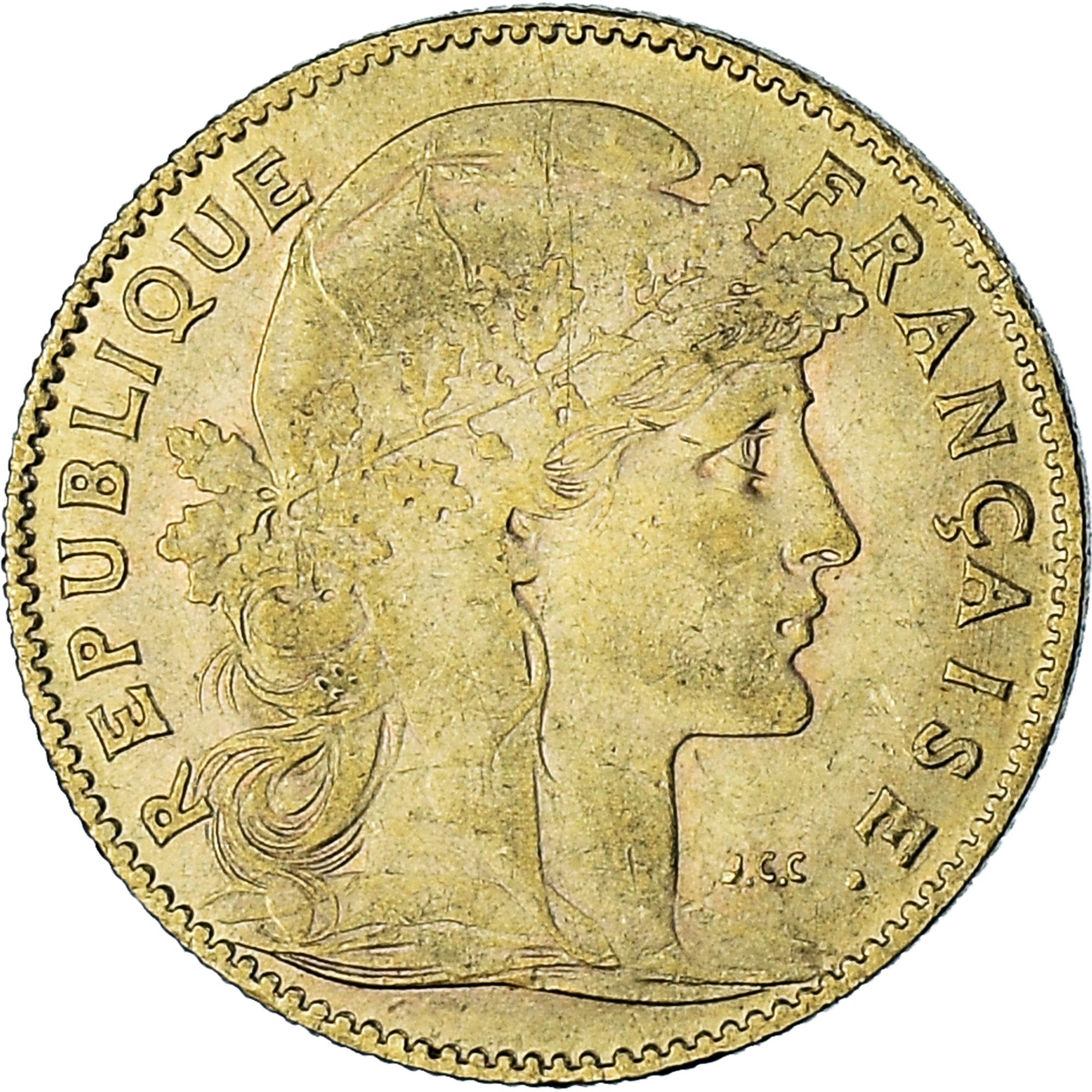 France, Marianne, 10 Francs, 1912, Paris, EF(40-45), Gold, KM:846, Gadoury:1017