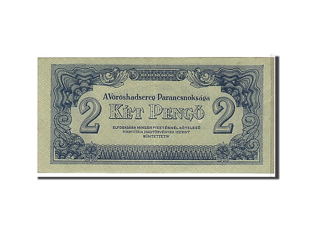 Hungary, 2 Pengö, 1944, KM #M3, AU(55-58)