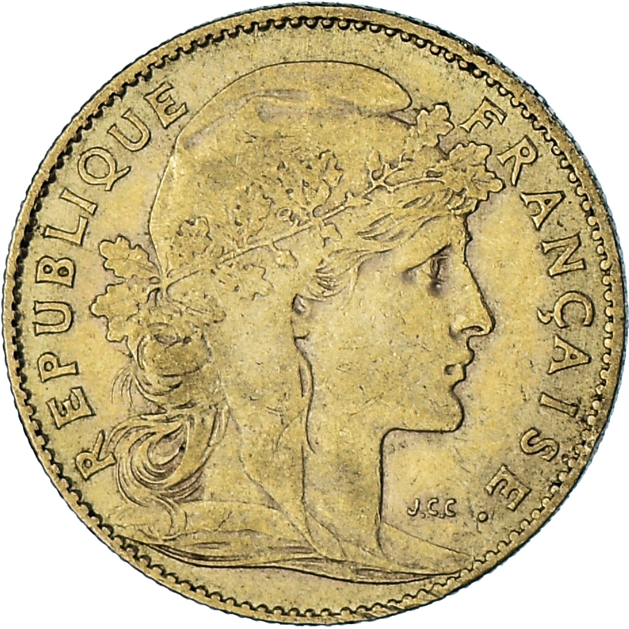 France, Marianne, 10 Francs, 1905, Paris, VF(30-35), Gold, KM:846, Gadoury:1017