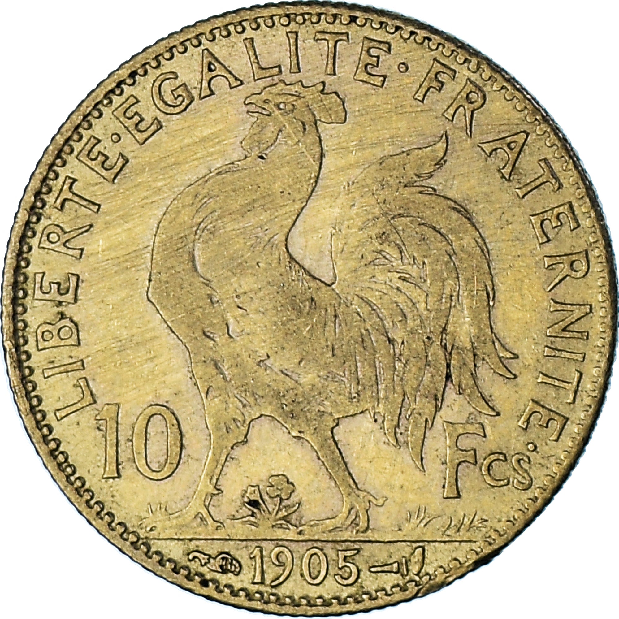 France, Marianne, 10 Francs, 1905, Paris, VF(30-35), Gold, KM:846, Gadoury:1017