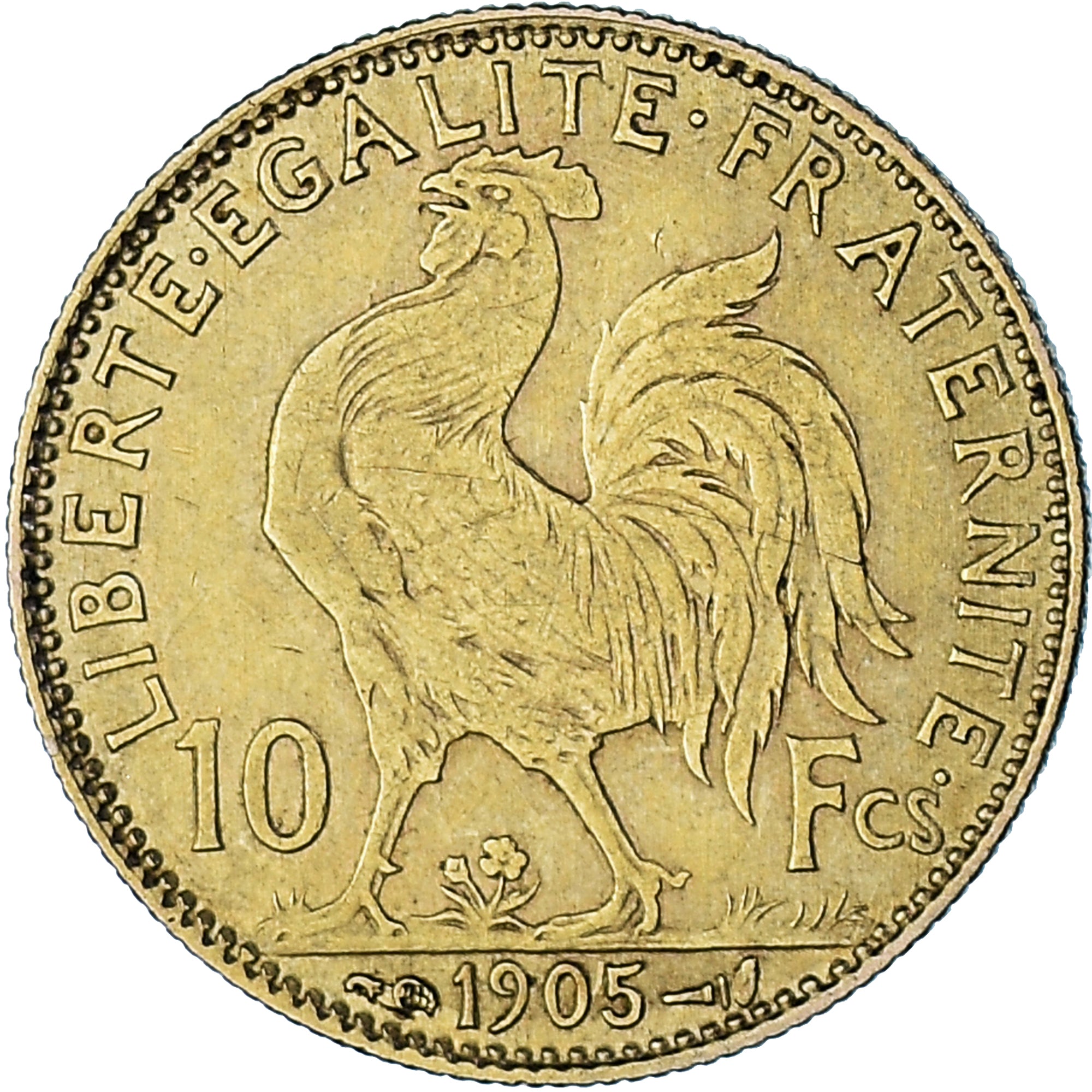 Frankreich, Marianne, 10 Francs, 1905, Paris, S+, Gold, KM:846, Gadoury:1017