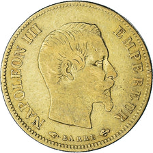 Frankreich, Napoleon III, 10 Francs, 1856, Paris, VF(30-35), Gold, Gadoury:1014