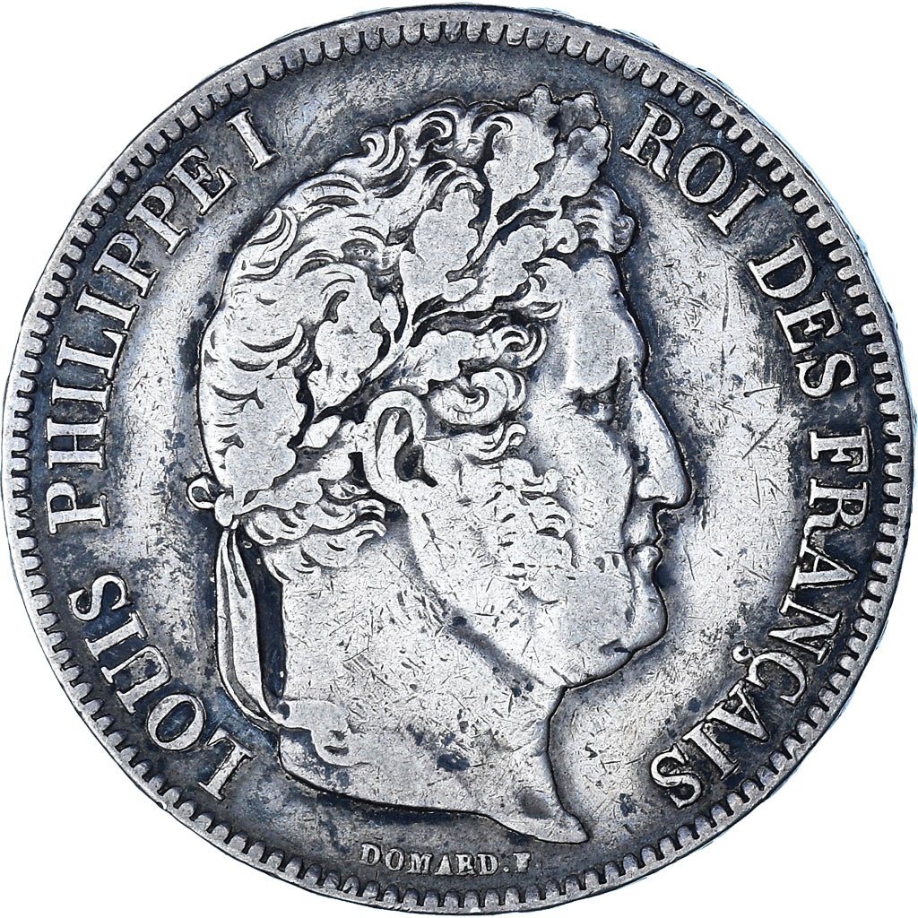 France, Louis-Philippe, 5 Francs, 1841, Lille, VF(30-35), Silver, KM:749.13