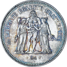 Münze, Frankreich, Hercule, 50 Francs, 1977, Paris, SS+, Silber, KM:941.1