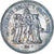 Moneda, Francia, Hercule, 50 Francs, 1977, Paris, MBC+, Plata, KM:941.1