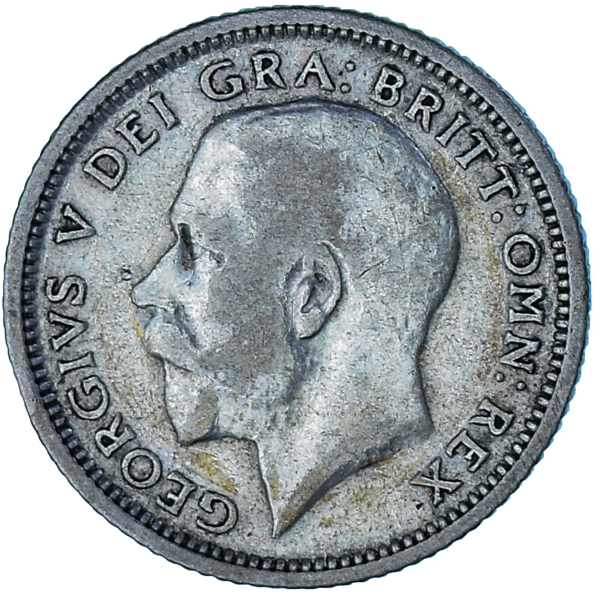 Coin, Great Britain, George V, 6 Pence, 1925, VF(20-25), Silver, KM:815a.2