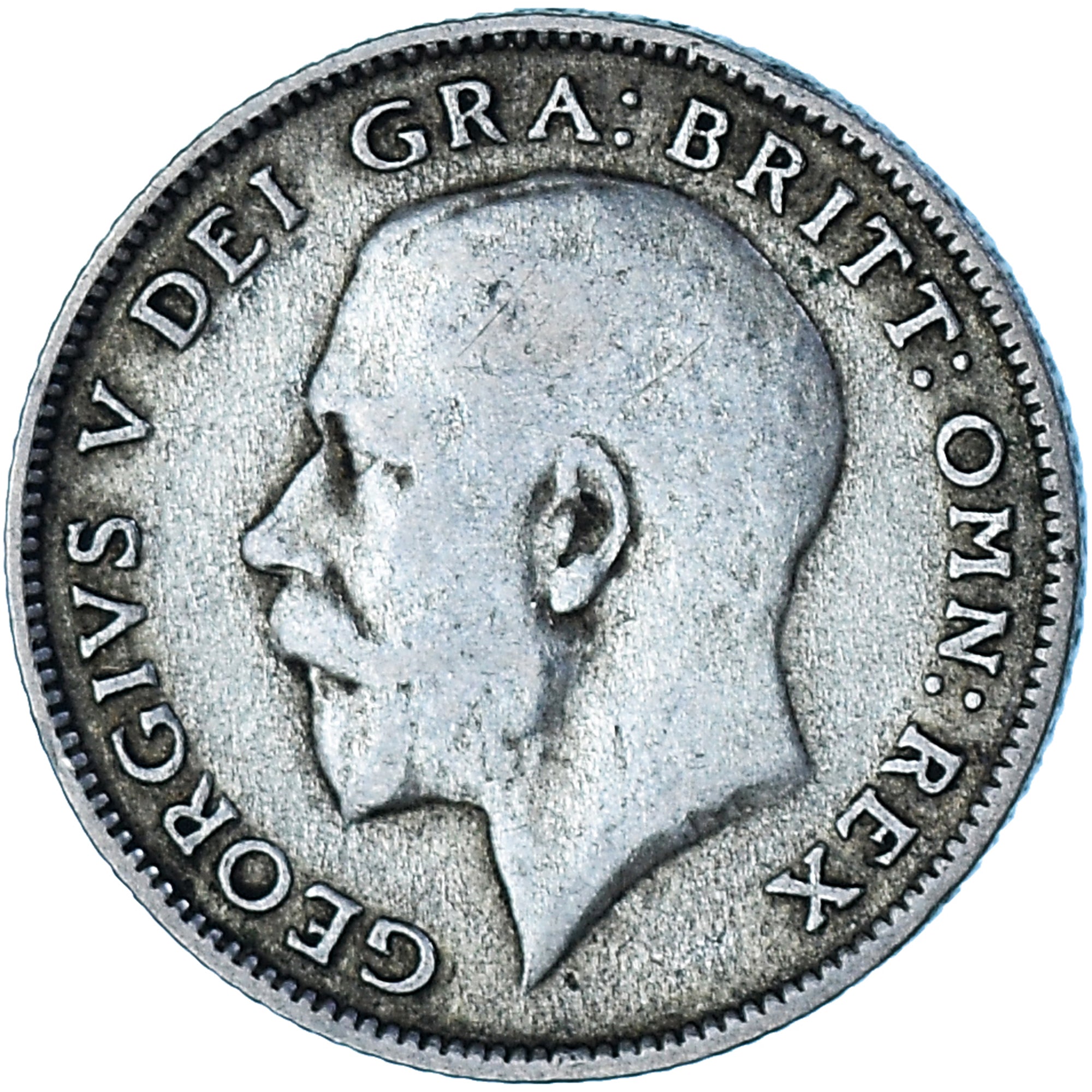 Coin, Great Britain, George V, 6 Pence, 1925, VF(20-25), Silver, KM:815a.2