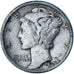 United States, Mercury Dime, Dime, 1938, U.S. Mint, Philadelphia, VF(30-35)