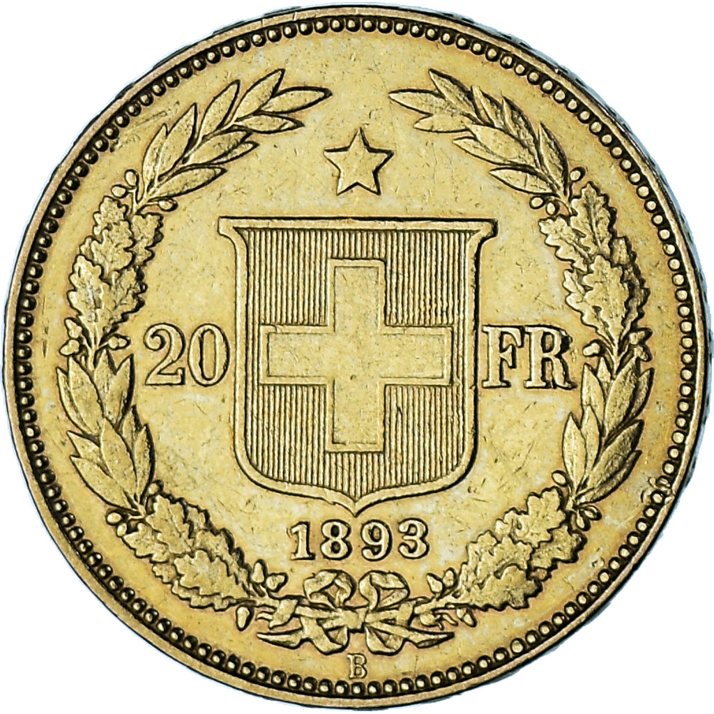 Monnaie, Suisse, 20 Francs, 1893, Bern, TTB+, Or, KM:31.3