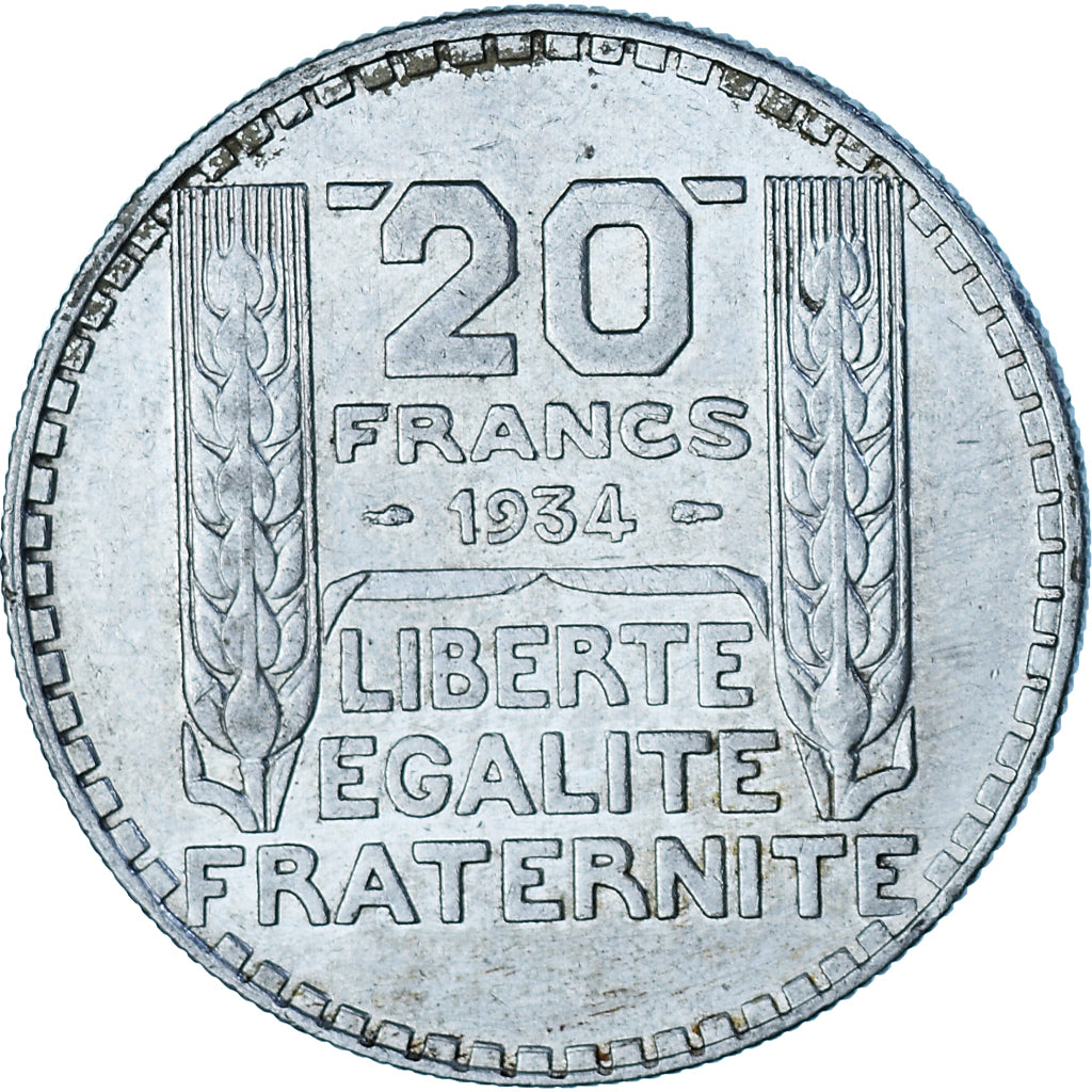 Coin, France, Turin, 20 Francs, 1934, Paris, AU(50-53), Silver, KM:879