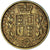 Moneda, Gran Bretaña, Victoria, Sovereign, 1869, BC+, Oro, KM:736.2