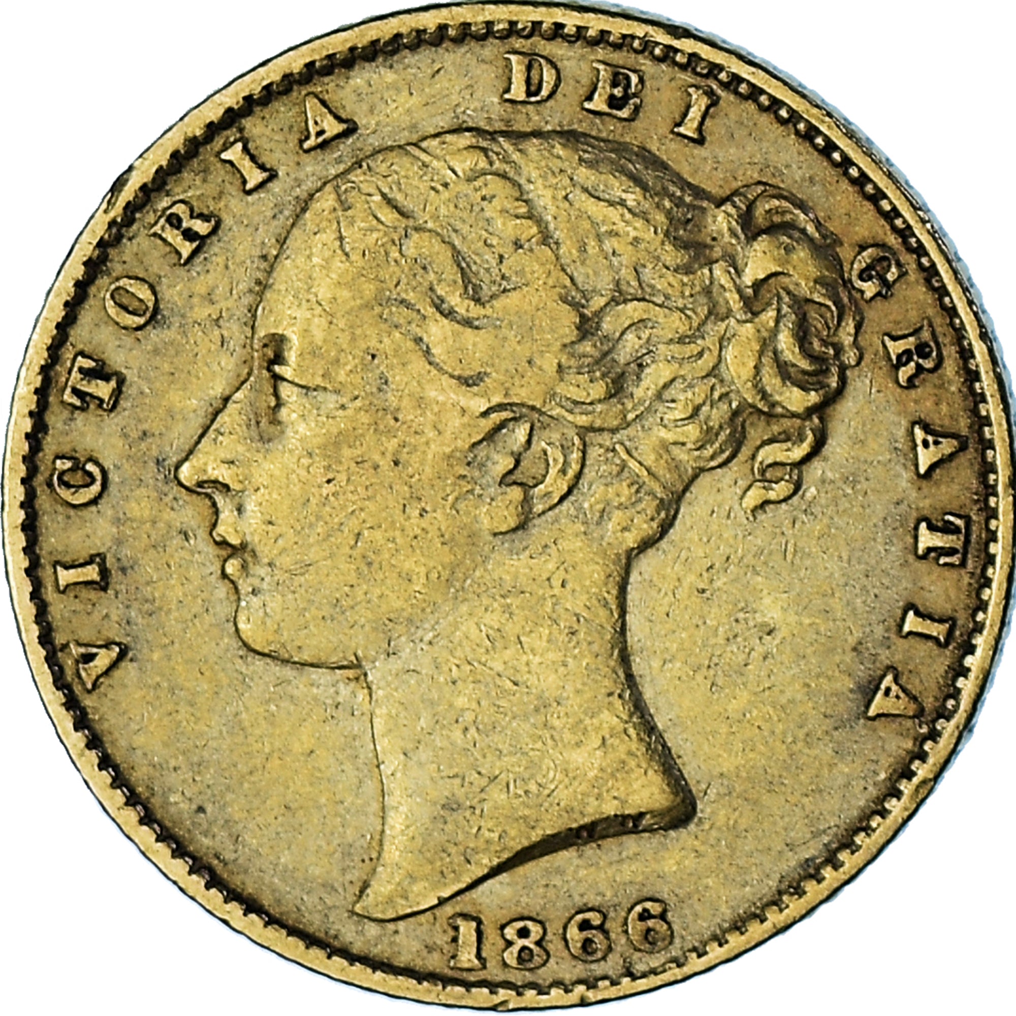 Coin, Great Britain, Souverain, 1866, VF(30-35), Gold, KM:736.2