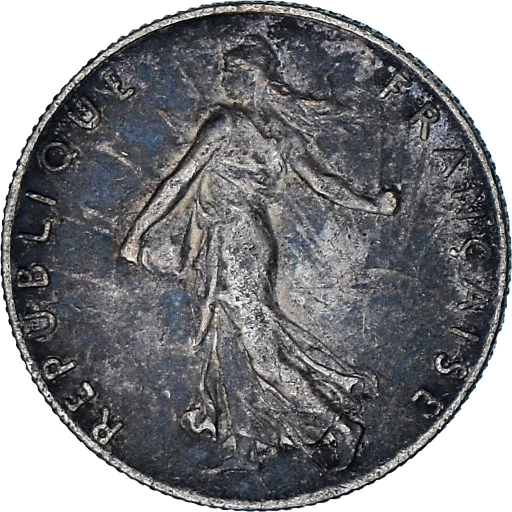 Moneda, Francia, Semeuse, 50 Centimes, 1916, Paris, EBC, Plata, KM:854