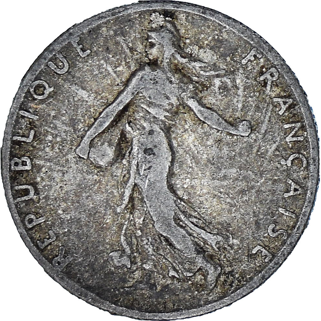 Moneda, Francia, Semeuse, 50 Centimes, 1908, Paris, BC+, Plata, KM:854