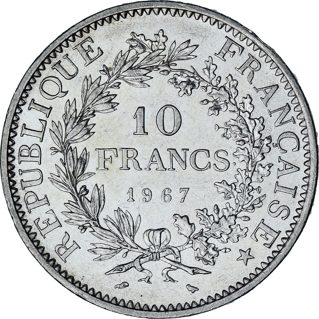 Coin, France, Hercule, 10 Francs, 1965, Paris, MS(60-62), Silver, KM:932