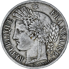 Coin, France, Cérès, 5 Francs, 1849, Paris, VF(30-35), Silver, KM:761.1