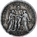 Coin, France, Hercule, 5 Francs, 1849, Paris, VF(30-35), Silver, KM:756.1