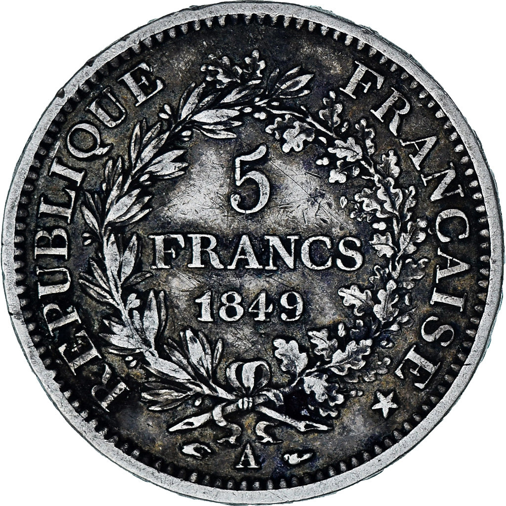 Coin, France, Hercule, 5 Francs, 1849, Paris, VF(30-35), Silver, KM:756.1