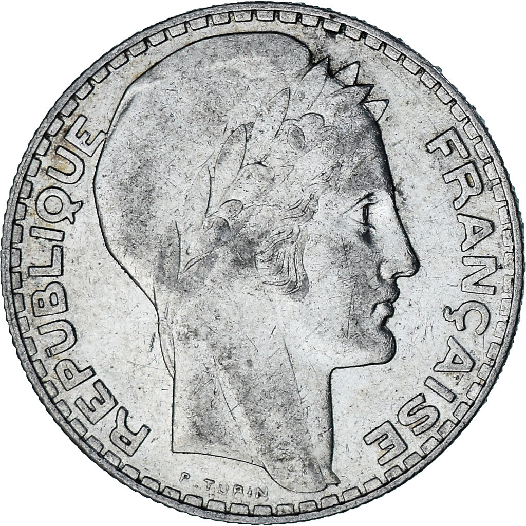Coin, France, Turin, 10 Francs, 1938, Paris, AU(50-53), Silver, KM:878