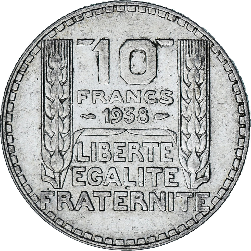 Coin, France, Turin, 10 Francs, 1938, Paris, AU(50-53), Silver, KM:878