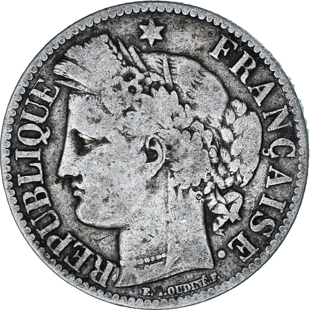 Monnaie, France, Cérès, 2 Francs, 1871, Paris, TB+, Argent, Gadoury:530