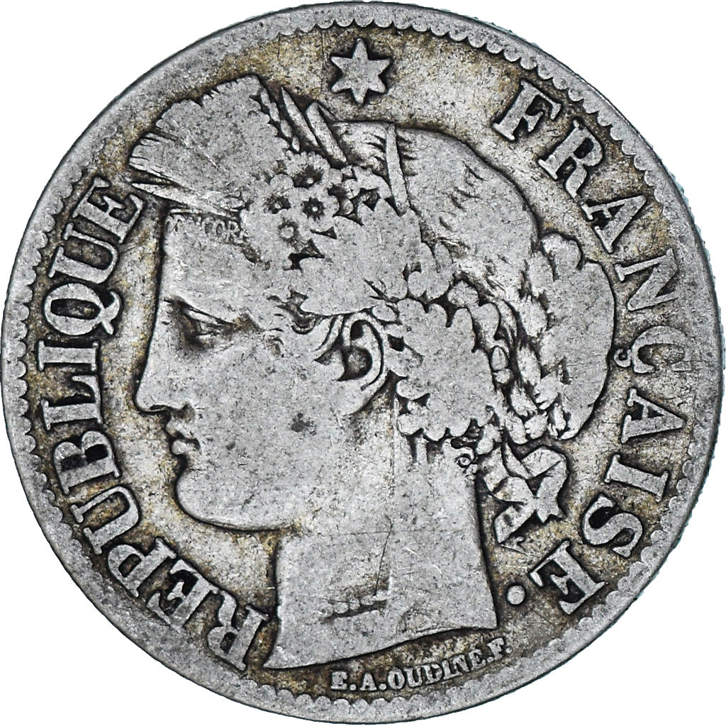 Monnaie, France, Cérès, 2 Francs, 1871, Paris, TB+, Argent, Gadoury:530
