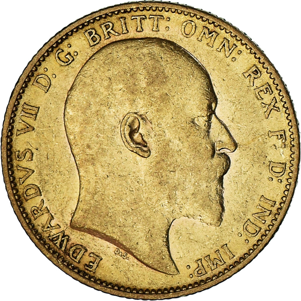 Australia, Edward VII, Sovereign, 1902, Melbourne, EF(40-45), Gold, KM:15