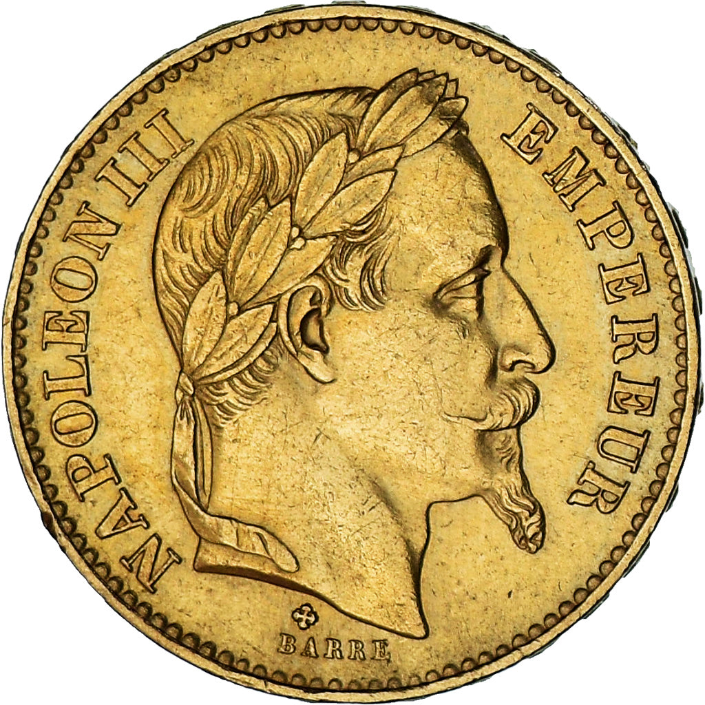Monnaie, France, Napoleon III, Napoléon III, 20 Francs, 1869, Strasbourg, TTB+
