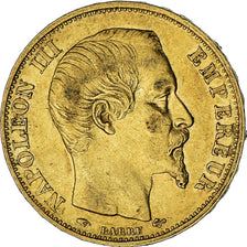 France,Napoleon III,20 Francs,1860,Paris,AU(50-53), Gold, KM 781.1, Gadoury 1061