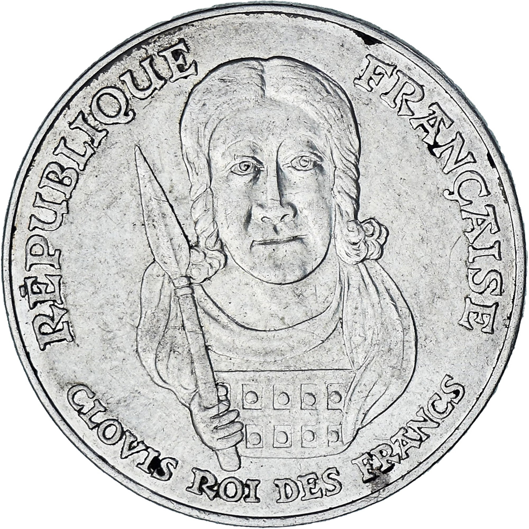Monnaie, France, Clovis, 100 Francs, 1996, TTB, Argent, Gadoury:953, KM:1180
