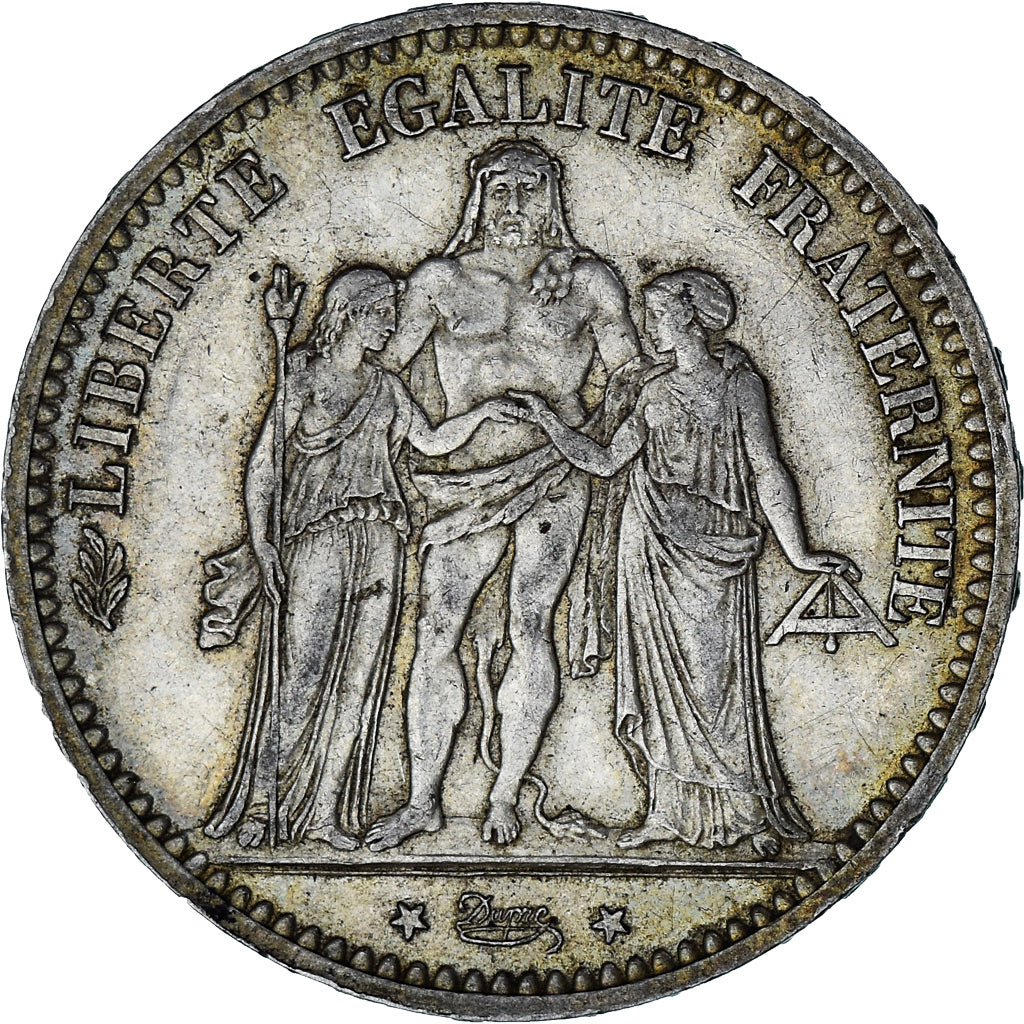 France, Hercule, 5 Francs, 1873, Paris, AU(50-53), Silver, KM:820.1