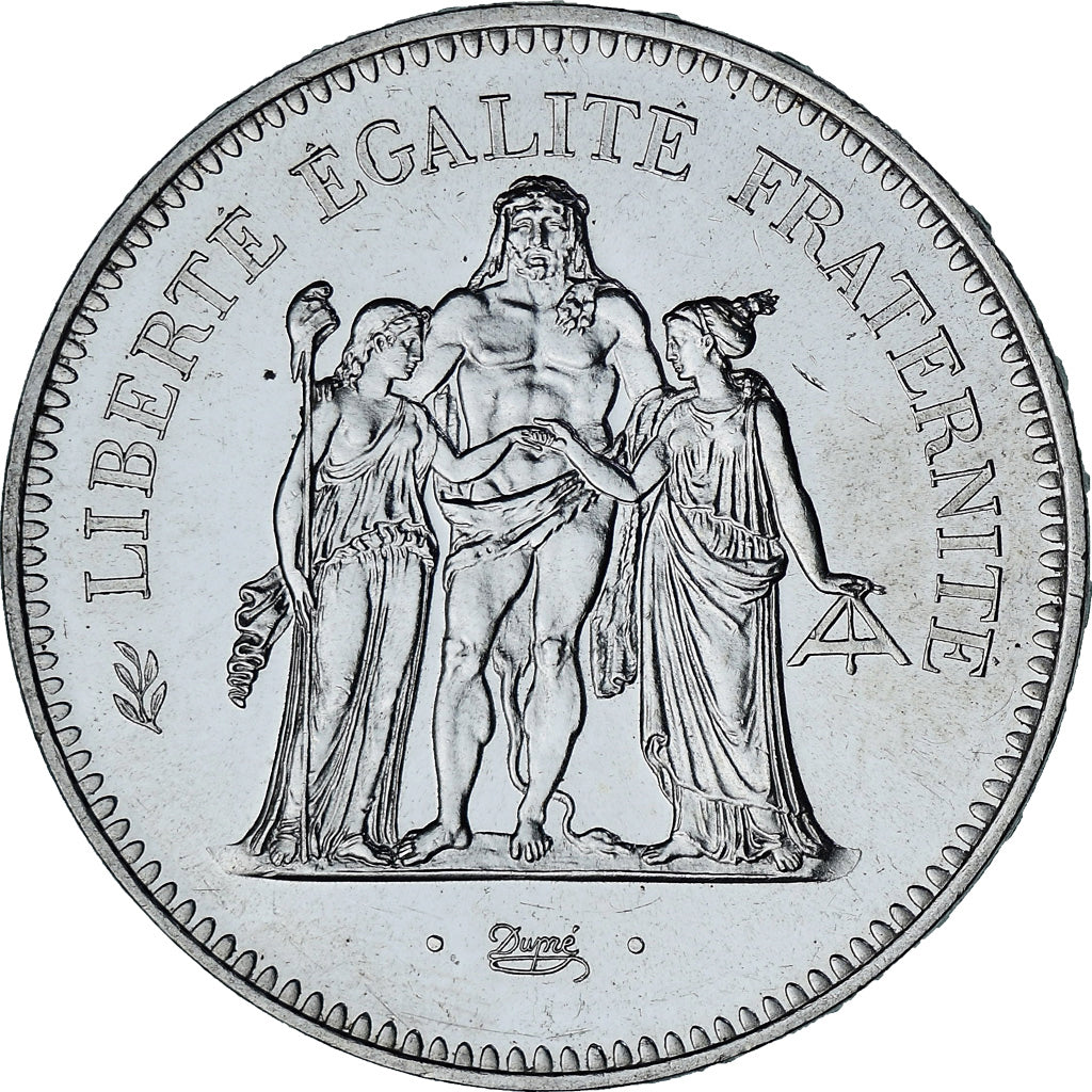 France, Hercule, 50 Francs, 1974, Paris, MS(60-62), Silver, KM:941.1