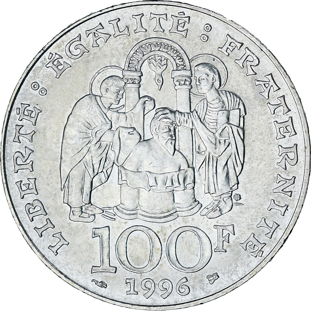 Monnaie, France, Clovis, 100 Francs, 1996, Paris, SUP, Argent, Gadoury:953