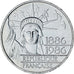 Coin, France, Statue de la Liberté, 100 Francs, 1986, MS(60-62), Silver