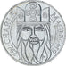 Coin, France, Charlemagne, 100 Francs, 1990, Paris, MS(60-62), Silver, KM:982
