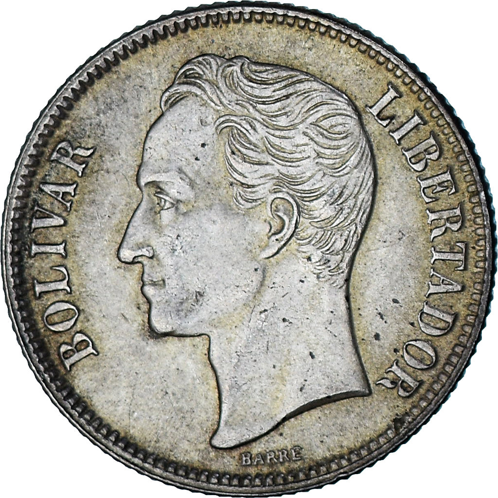Monnaie, Venezuela, Bolivar, 1954, Philadelphie, TTB, Argent, KM:37