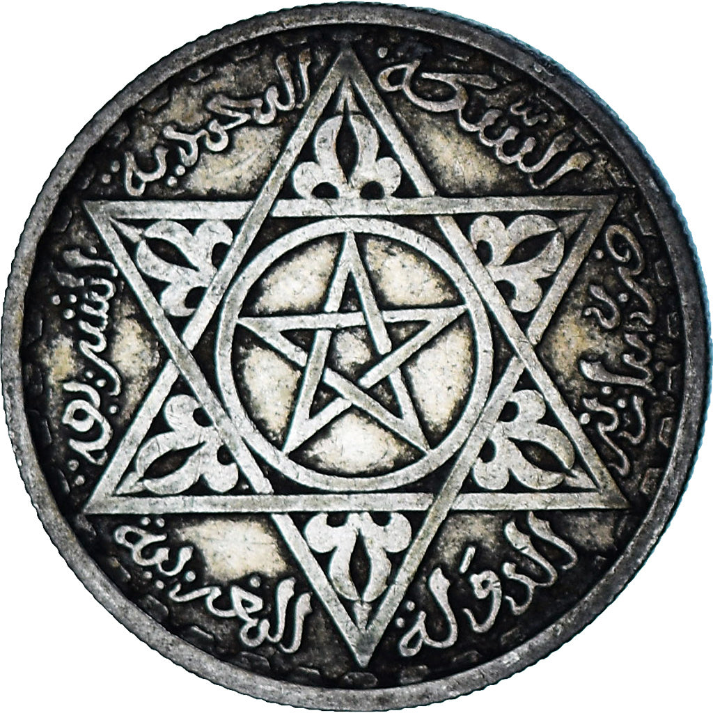 Munten, Marokko, Mohammed V, 100 Francs, 1953, Paris, ZF+, Zilver, KM:52