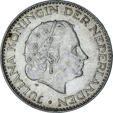 Coin, Netherlands, Juliana, Gulden, 1954, AU(50-53), Silver, KM:184