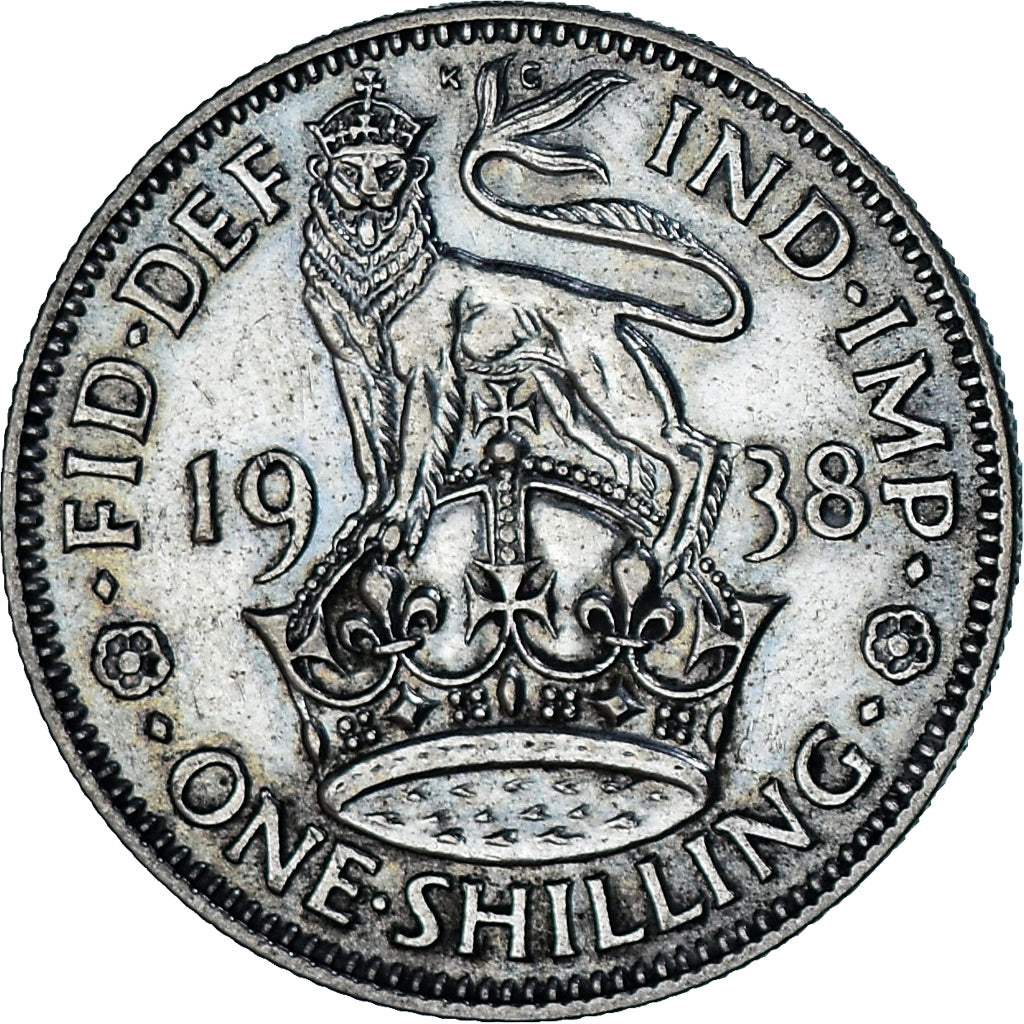 Monnaie, Grande-Bretagne, George VI, Shilling, 1938, SUP, Argent, KM:854