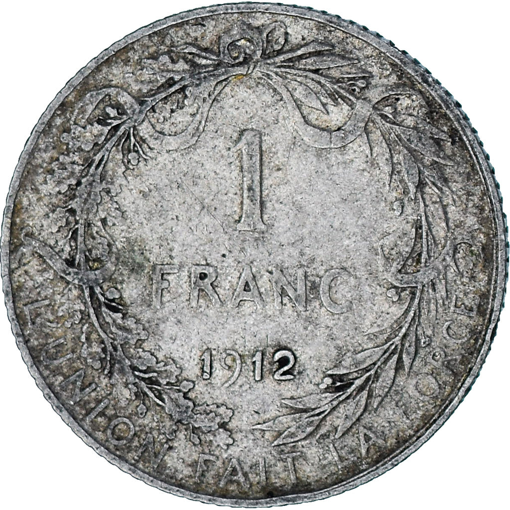 Coin, Belgium, Franc, 1912, VF(30-35), Silver, KM:72