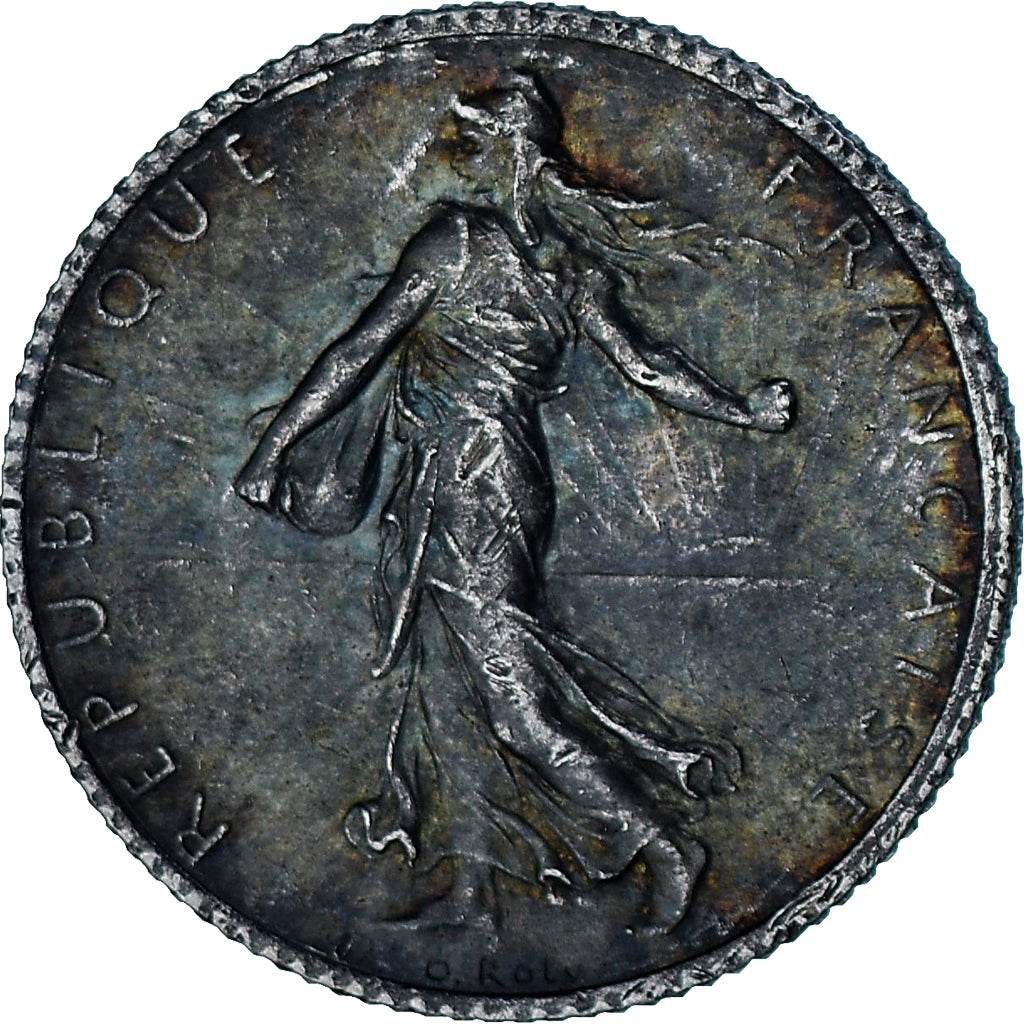 Moneda, Francia, Semeuse, Franc, 1916, Paris, EBC, Plata, KM:844.1, Gadoury:467