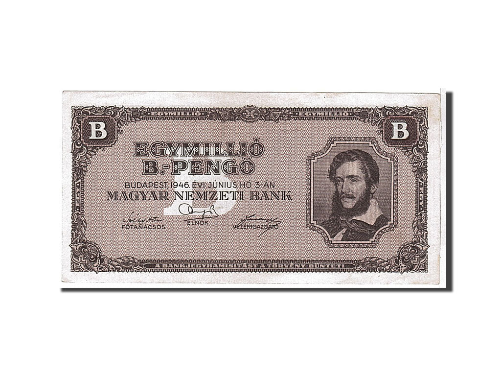 Hungary, 1,000,000 B.-Pengö, 1946, KM #134, EF(40-45)