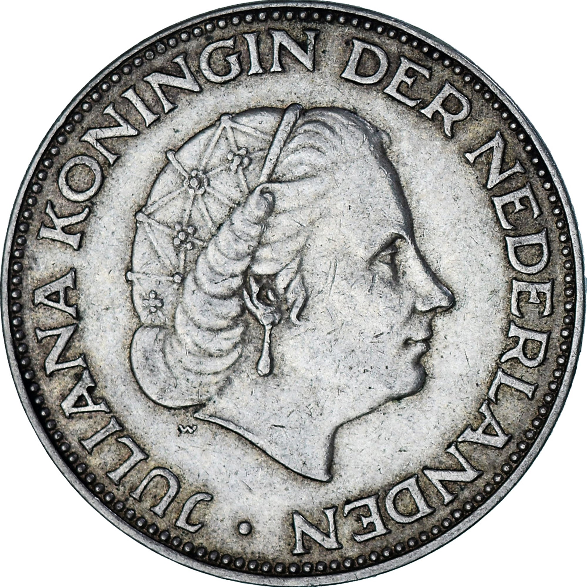 Munten, Nederland, Juliana, 2-1/2 Gulden, 1959, ZF, Zilver, KM:185