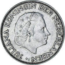 Coin, Netherlands, Juliana, 2-1/2 Gulden, 1960, EF(40-45), Silver, KM:185