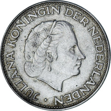 Munten, Nederland, Juliana, 2-1/2 Gulden, 1964, Utrecht, ZF+, Zilver, KM:185