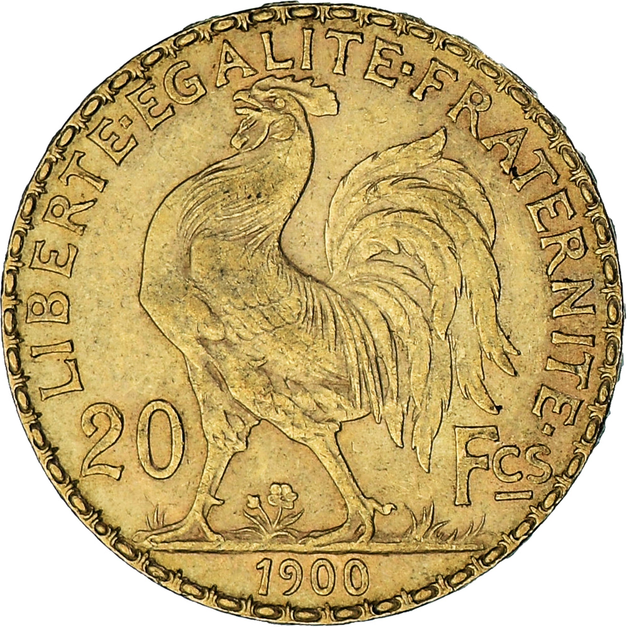 Moeda, França, Marianne, 20 Francs, 1900, Paris, AU(50-53), Dourado, KM:847